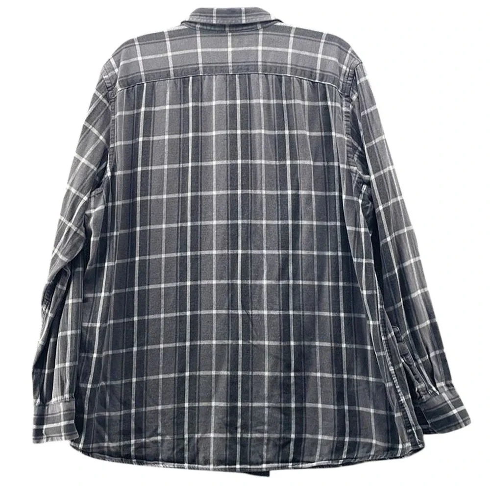 Banana Republic Flannel Shirt‎ Gray XL